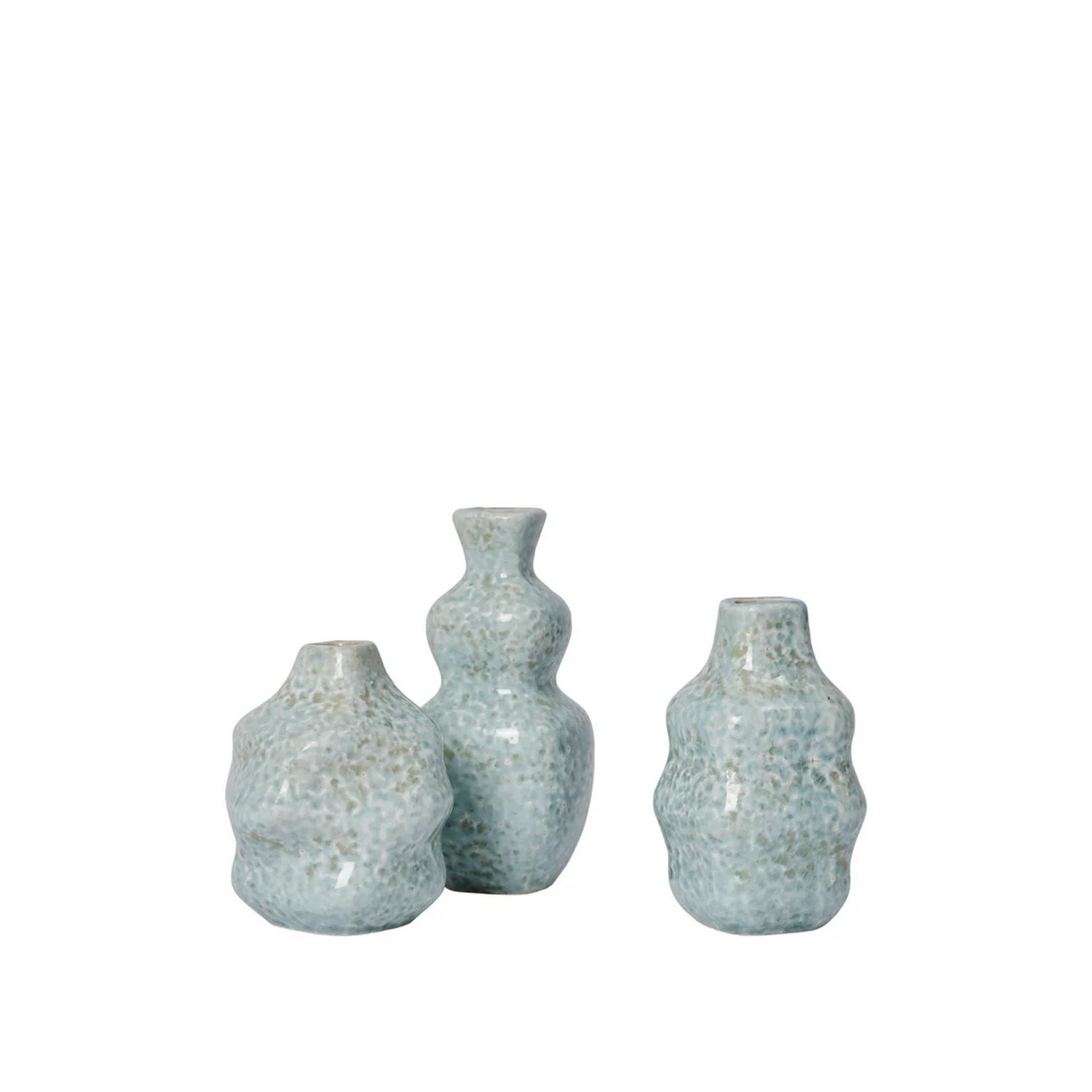 Vázy Broste CORNELIA V.12 cm SET/3 ks světle modré_1