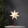 Papírová hvězda na dřevěném podstavci KARO V.55 cm_0