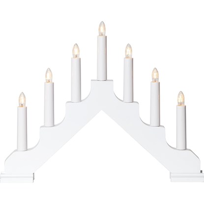 Vánoční okenní svícen ADA V.30cm bílý_1