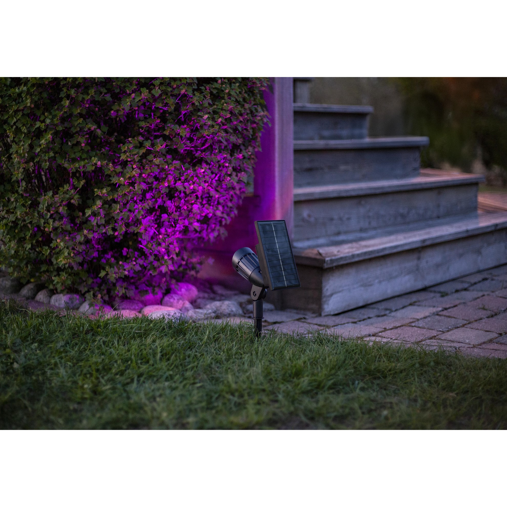 LED solární reflektor POWERSPOT V.18,5cm černý_1