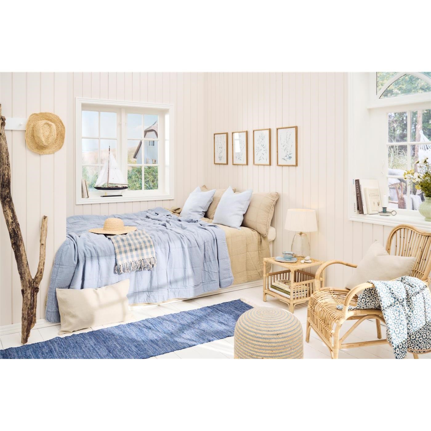 Prošívaný povlak na polštář k čelu postele Ib Laursen 50x90 cm fog_3