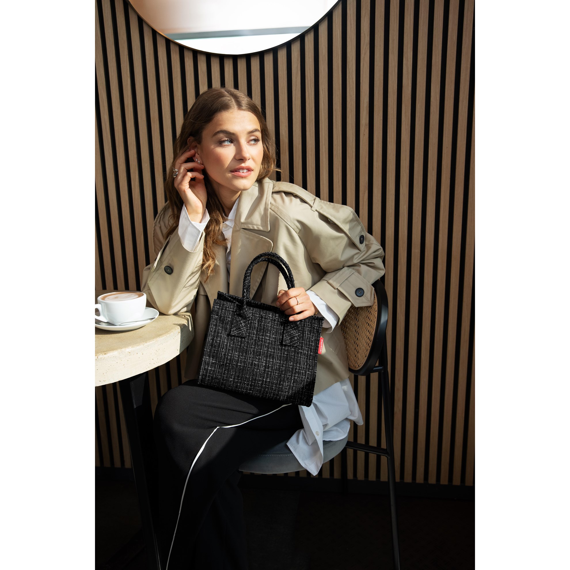 Taška přes rameno Reisenthel Daily Shopper XS bouclé black_0