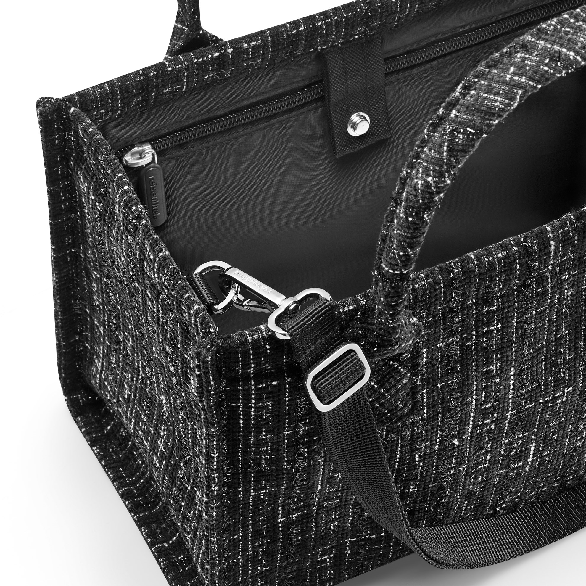 Taška přes rameno Reisenthel Daily Shopper XS bouclé black_3