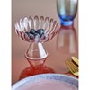 Servírovací skleněná mísa na noze NALU P.13 cm růžová_0
