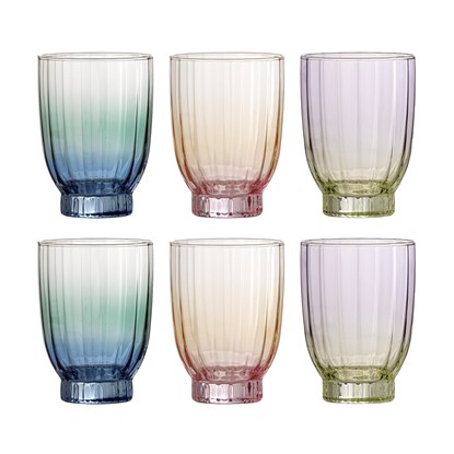 Sklenice na vodu NICOLINE 330 ml SET/6 ks vícebarevné_2