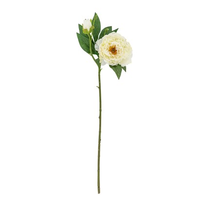 Umělá květina pivoňky 62 cm bílá_0